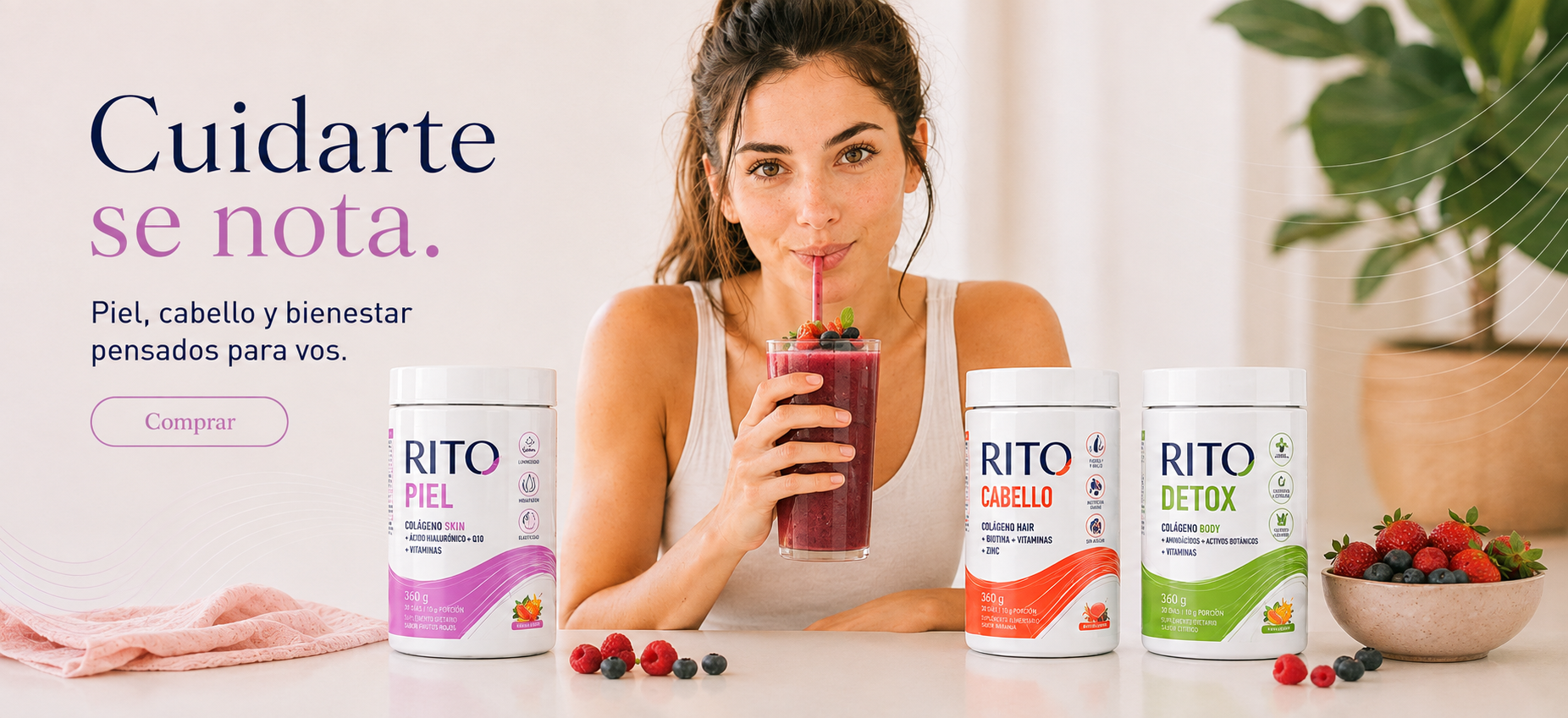 Cuidarte se nota: suplementos RITO para piel, cabello y bienestar