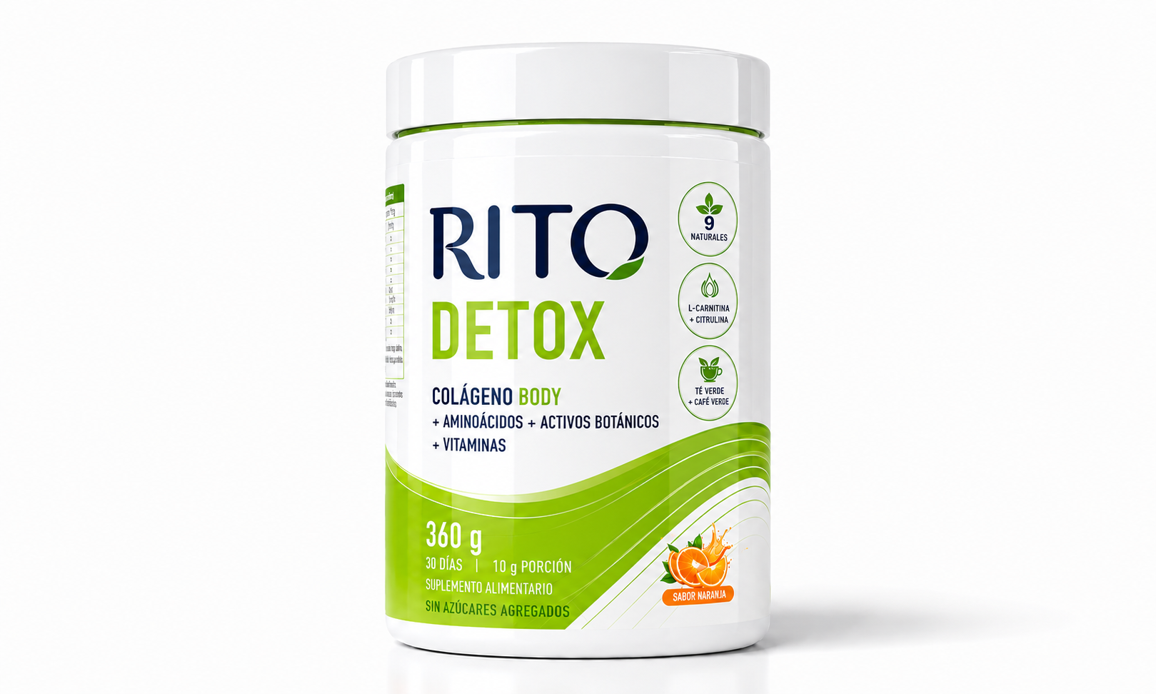RITO Detox, colágeno body con activos botánicos
